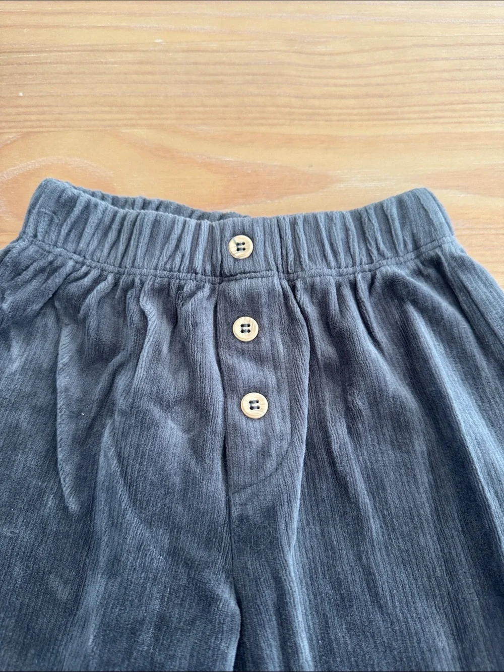 Zara Kids Corduroy Joggers - Charcoal Gray